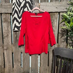 Women’s Talbots Red Blouse- Size 2X